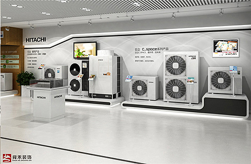 济南企业展览展厅、公司展示空间装修设计-日立空调（图ZMTY0MTQ4ODUy） - 展陈设计 - 站酷设计师山东舜禾装饰原创素材 - 站酷ZCOOL