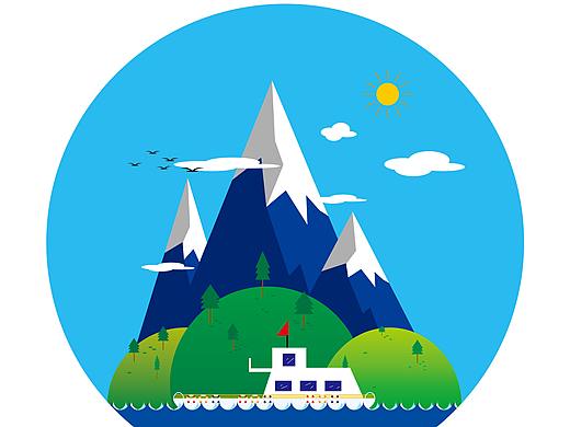 AI插画 扁平