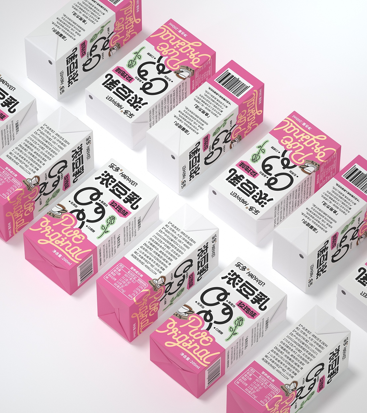 原创-尚智×乐多|浓豆乳系列包装|食品包装设计