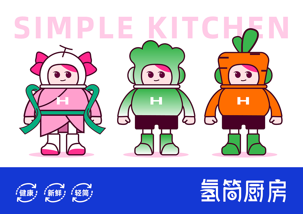 氢简厨房-武汉轻食品牌设计升级