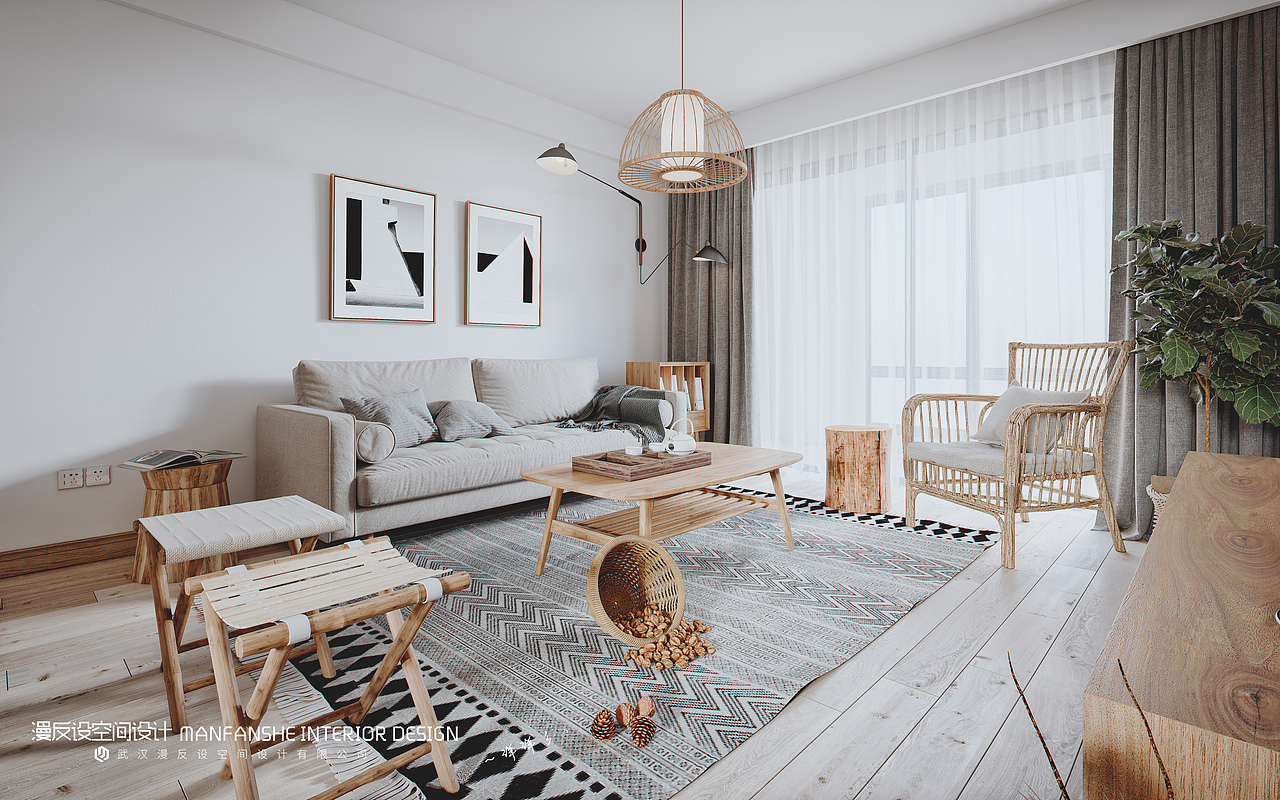 北欧+日式原木风