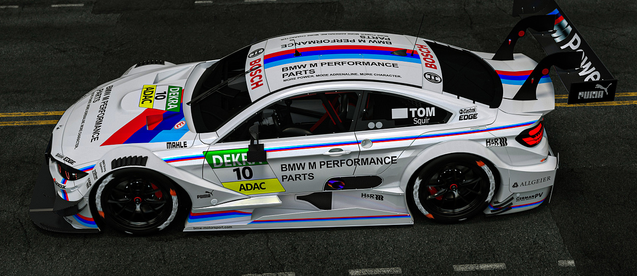宝马m4 dtm赛车渲染