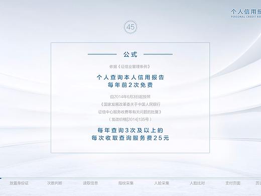 个人信用报告自助机 界面设计