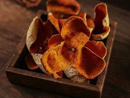 中藥材三花陳皮拍攝 復(fù)古