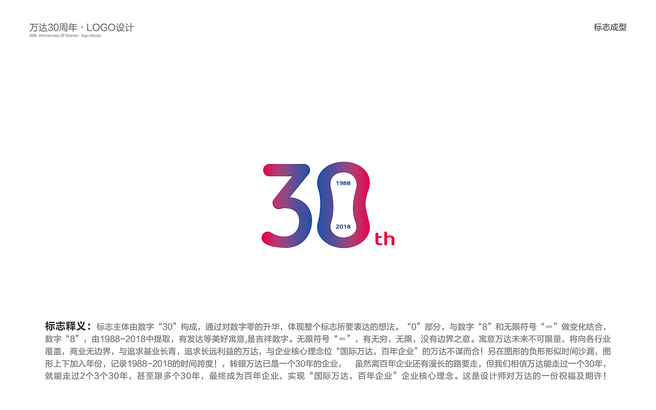 万达30周年LOGO设计(图ZNTE4MTQyMDQ=) - Logo - 站酷设计师Dandan_淡蛋原创素材 - 站酷ZCOOL
