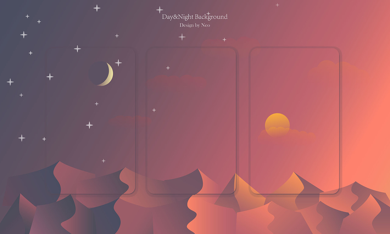 日月星辰|ui|闪屏/壁纸|neo_ - 原创作品 - 站酷 (zcool)