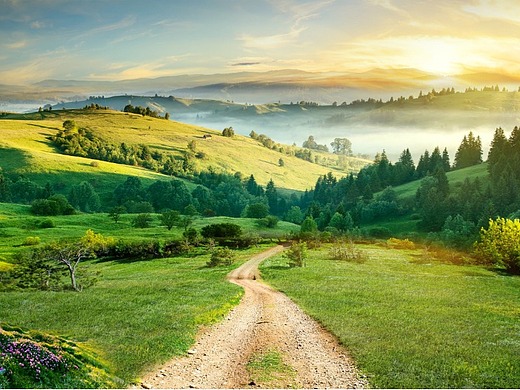 【ps教程】—蒙版制作合成案例(乡间小路)