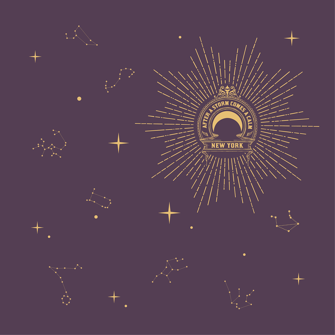 欧式几何图案星月星盘系列