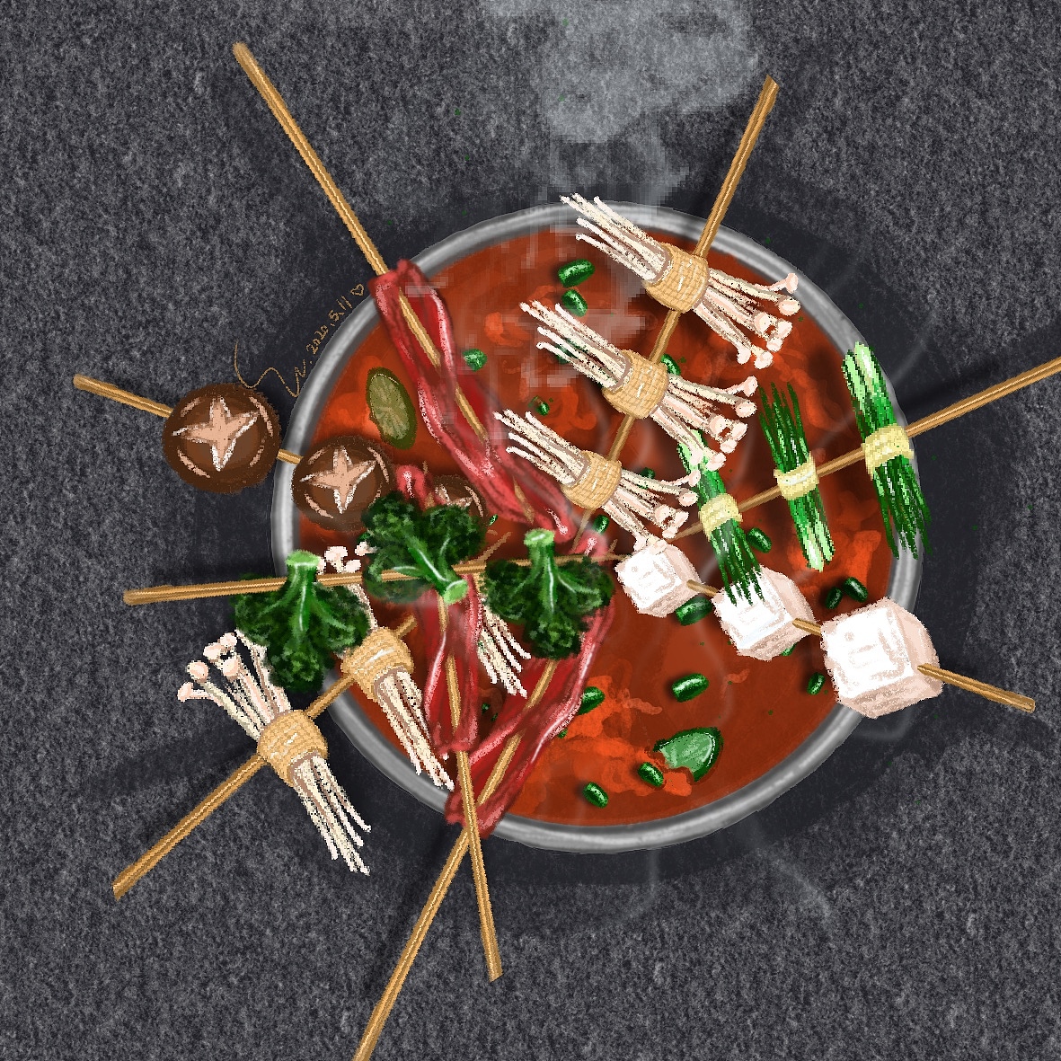 美食（图ZMjEwOTU3NjY0） - 艺术插画 - 站酷设计师Na喔原创素材 - 站酷ZCOOL