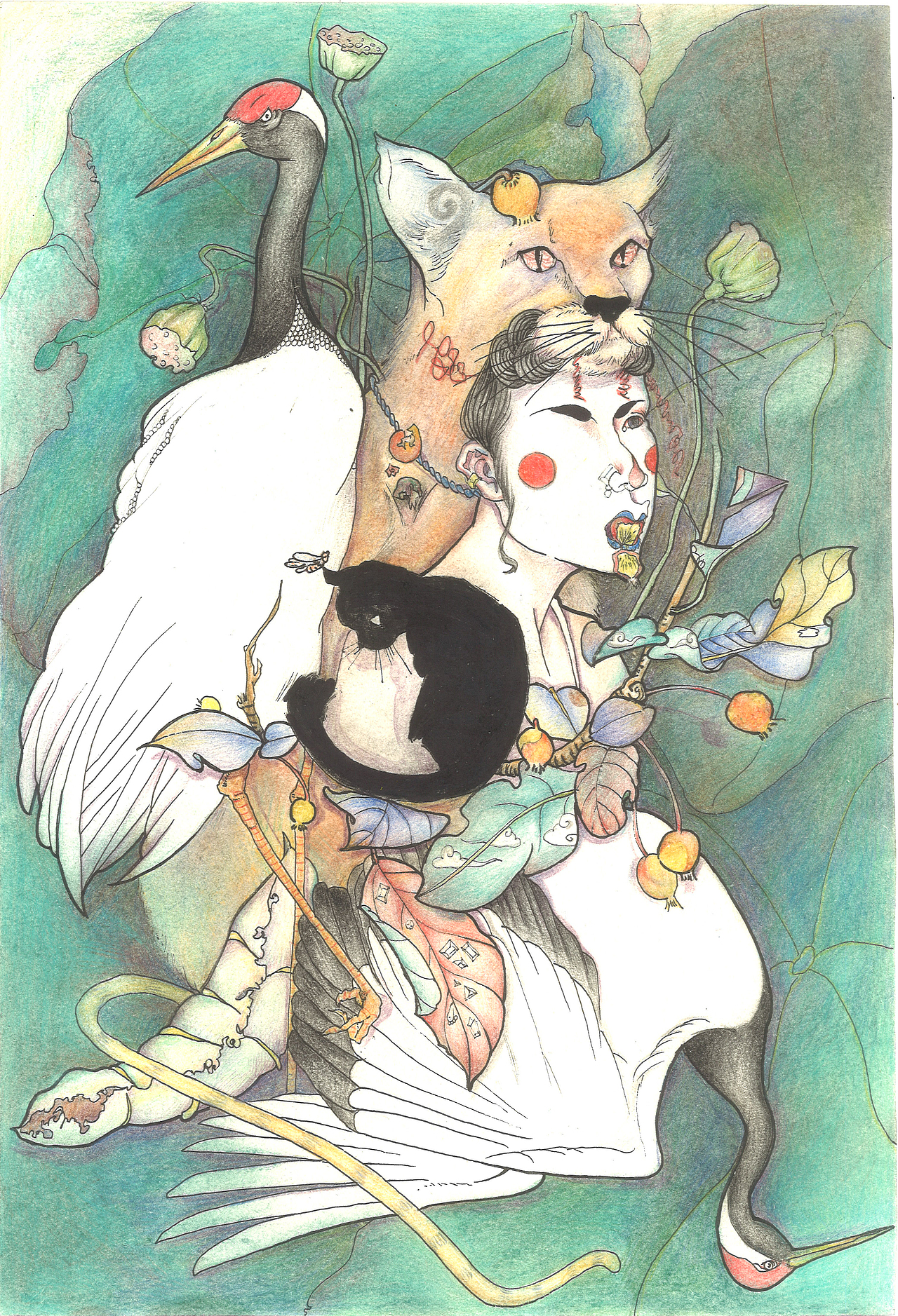 《固态挣扎》彩铅设计（图ZMTgyMjk3NjIw） - 概念设定 - 站酷设计师Z88422677原创素材 - 站酷ZCOOL