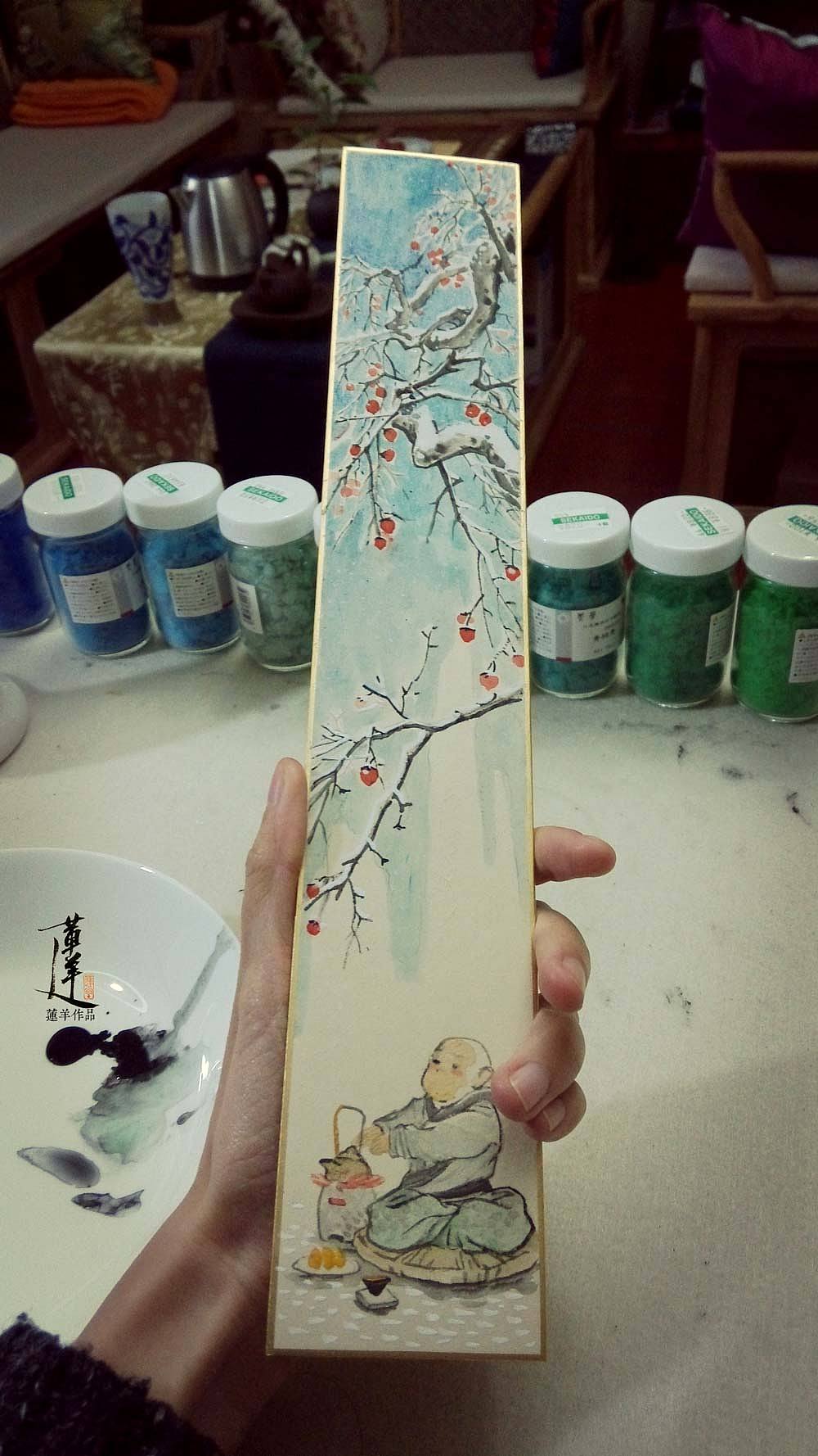 【从CG到手绘】竹笔、岩彩、水墨小实验（图ZMjIwNzcxNDQ=） - 绘画 - 站酷设计师莲羊原创素材 - 站酷ZCOOL