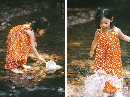 盛夏溪水西瓜