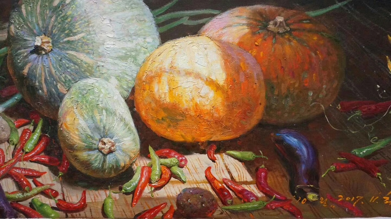 【丰收】|纯艺术|油画|辰尹美术馆 - 原创作品 - 站酷 (zcool)