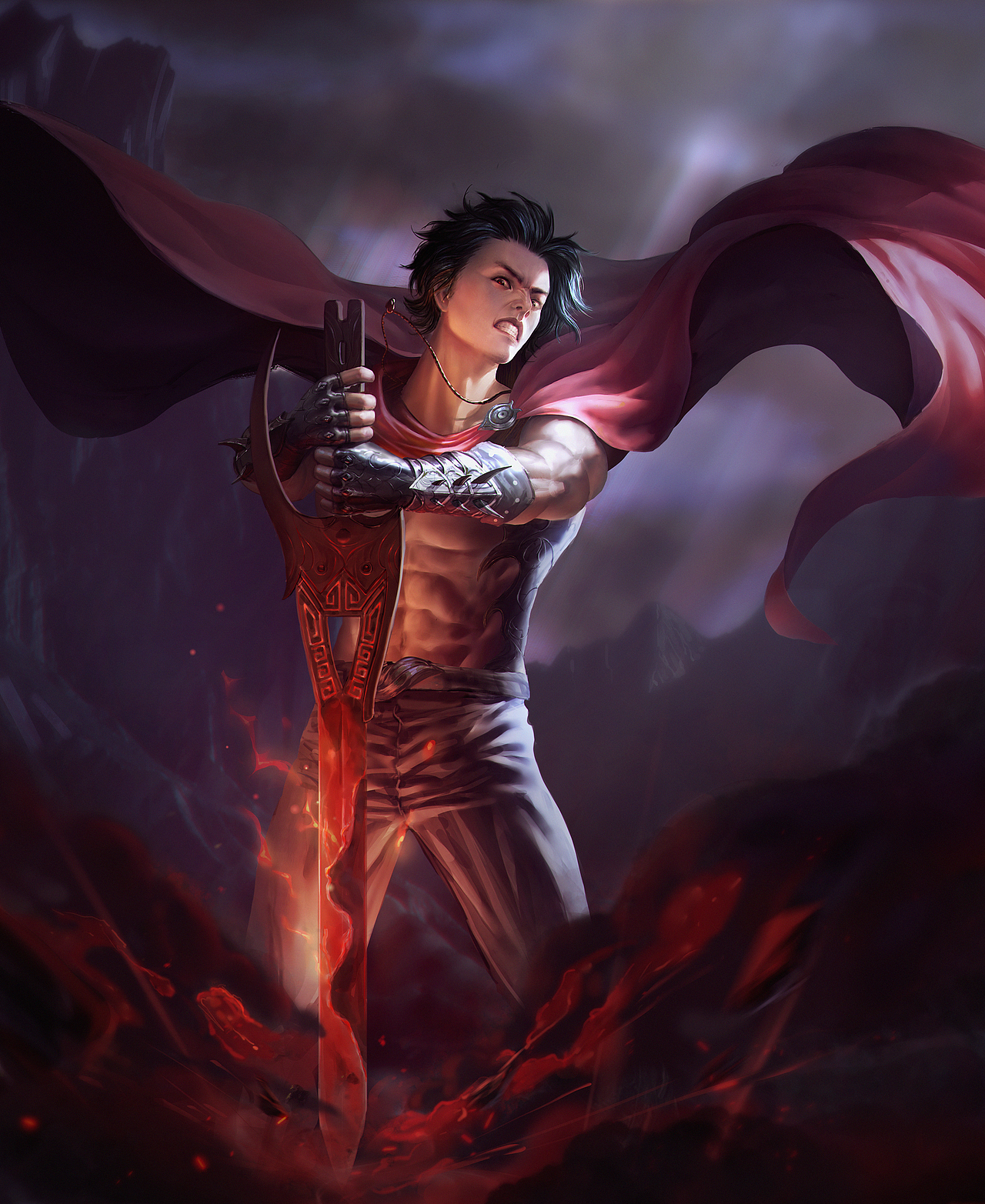 《风云》步惊云（图ZMjkyMTc5MzMy） - 商业插画 - 站酷设计师晋南柴二原创素材 - 站酷ZCOOL