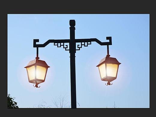 如何用PS制作路灯灯光效果？