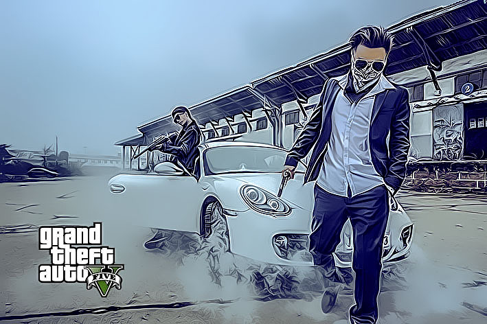 gta5风格系列图像后期处理合成