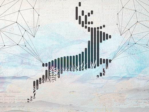 抽象麋鹿