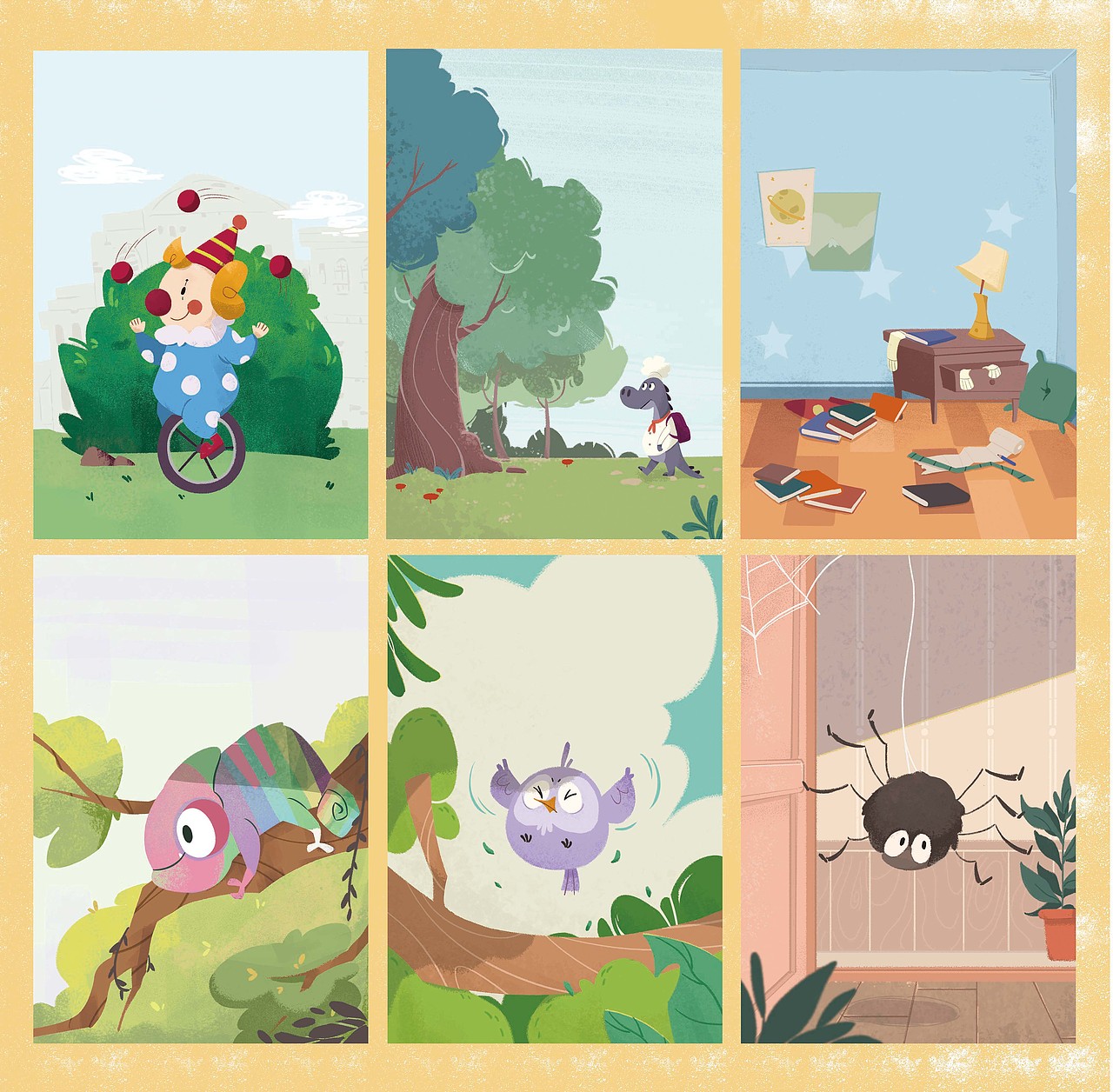 2021年回顾（图ZMjgyMzg5ODIw） - 儿童插画 - 站酷设计师方快块快快块原创素材 - 站酷ZCOOL