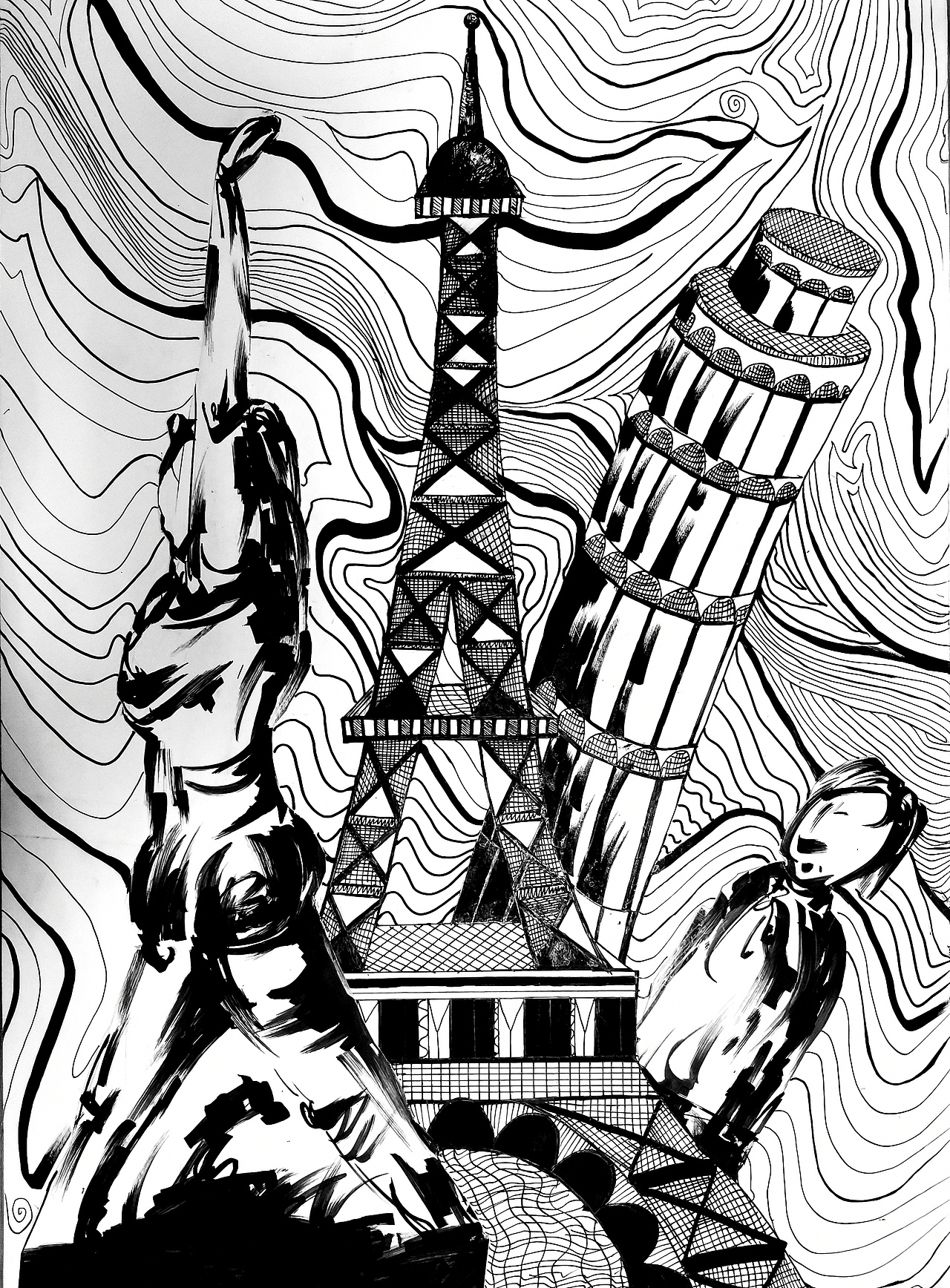 设计学类19-6班 平面构成设计综合作业