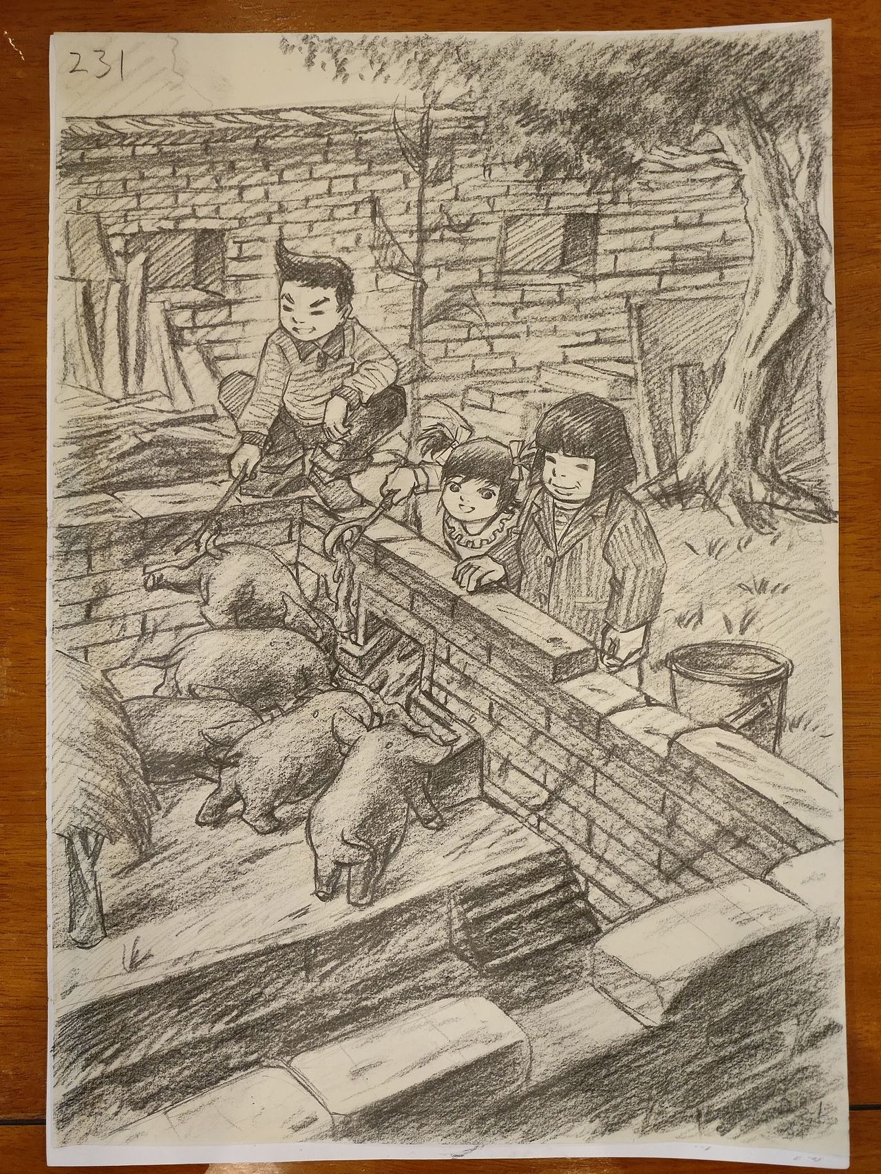 童年的季节 草图1（图ZMzQ3NjYwMTA4） - 艺术插画 - 站酷设计师田间小仙原创素材 - 站酷ZCOOL