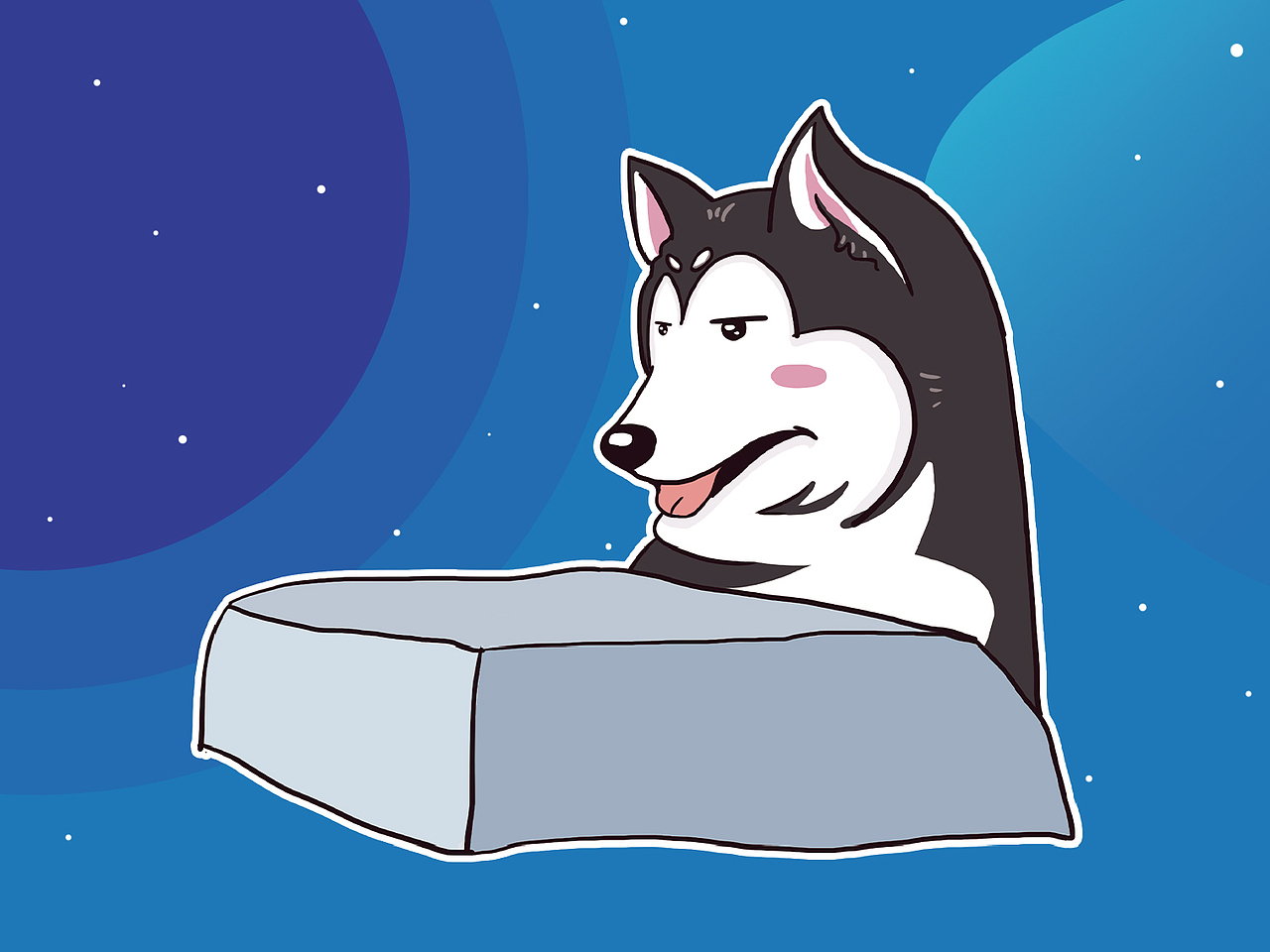 【哈士奇暖贴插画包装】（图ZMjM1MTcwNzAw） - 商业插画 - 站酷设计师初尧YOUNG原创素材 - 站酷ZCOOL