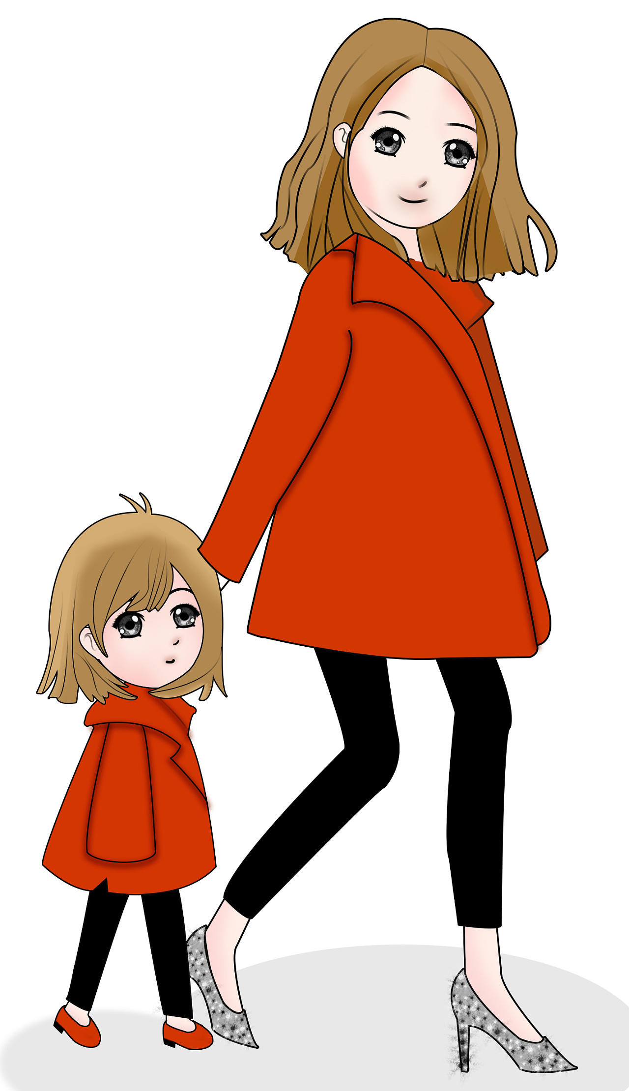 母女情|插画|插画习作|木子Sissi - 原创作品 - 站