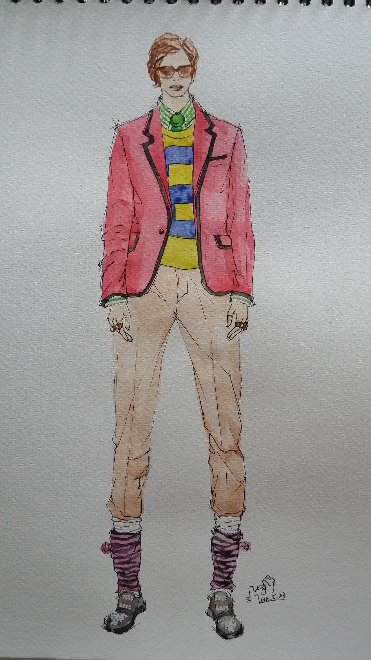 时装插画(2017男装)