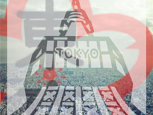 之前做的一套关于日本奥运会的海报