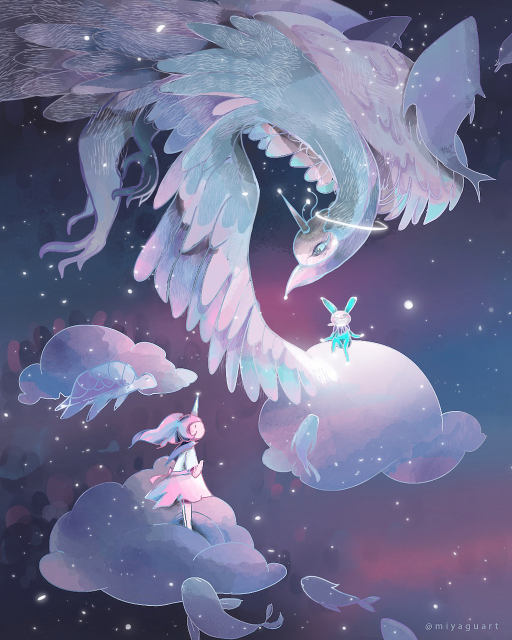 梦境系列 -梦中的大鸟|插画|商业插画|咪小呀miya - 原创作品 - 站酷