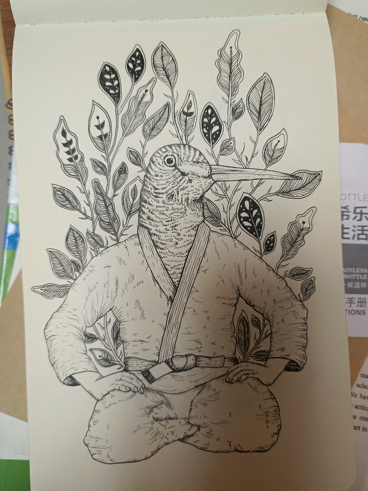 针管笔手绘|插画|艺术插画|齐大牙_临摹作品-站酷zcool
