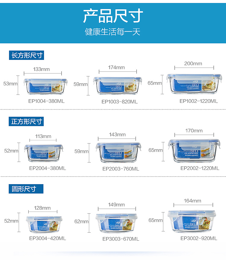 青苹果保鲜盒详情页