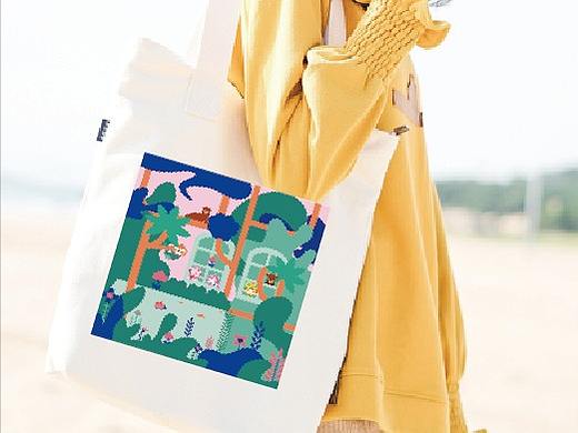 原创插画儿童品牌帆布包