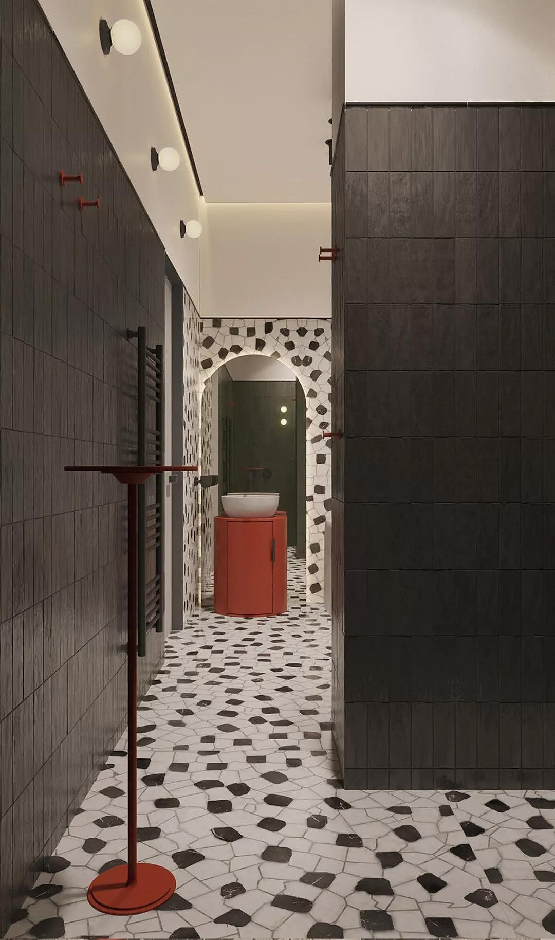 乌克兰86平现代复式装修,别致美观