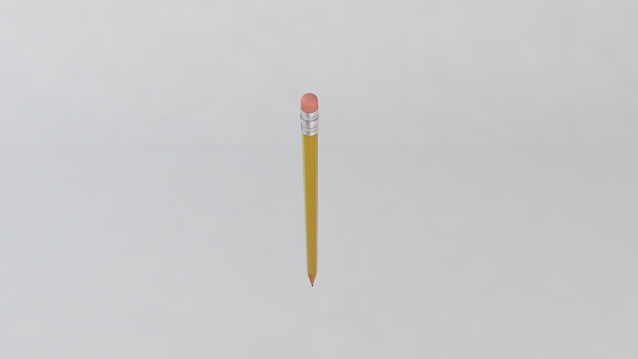 C4D建模学习实物铅笔+立体卡通字母打造