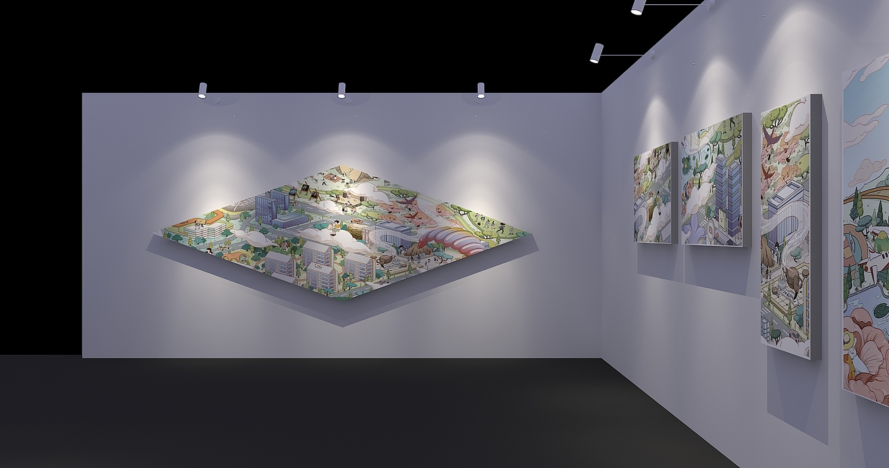 发布会里藏着一个画展（图ZMjU2MzI3MzQw） - 场景 - 站酷设计师小小小云之原创素材 - 站酷ZCOOL