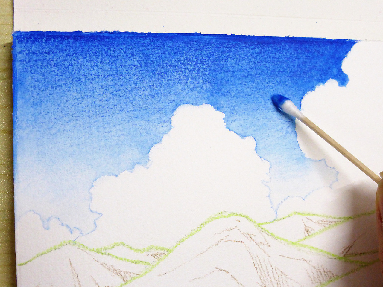 【水溶色铅笔——山脉】