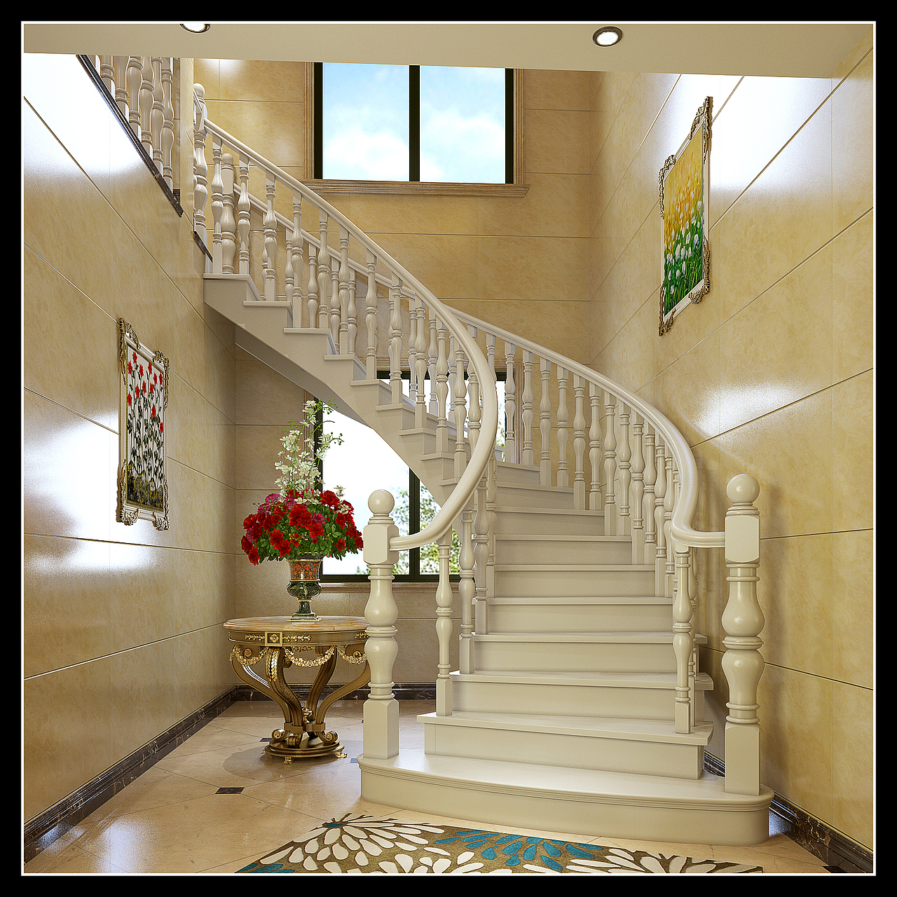 复式别墅楼梯楼梯方案