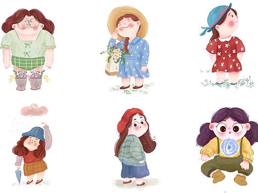 100個治愈小人--第七九宮格（個人主頁-ZNTQzNjk4NzI=） - 兒童插畫 - 站酷設(shè)計師大喬6666原創(chuàng)素材 - 站酷ZCOOL