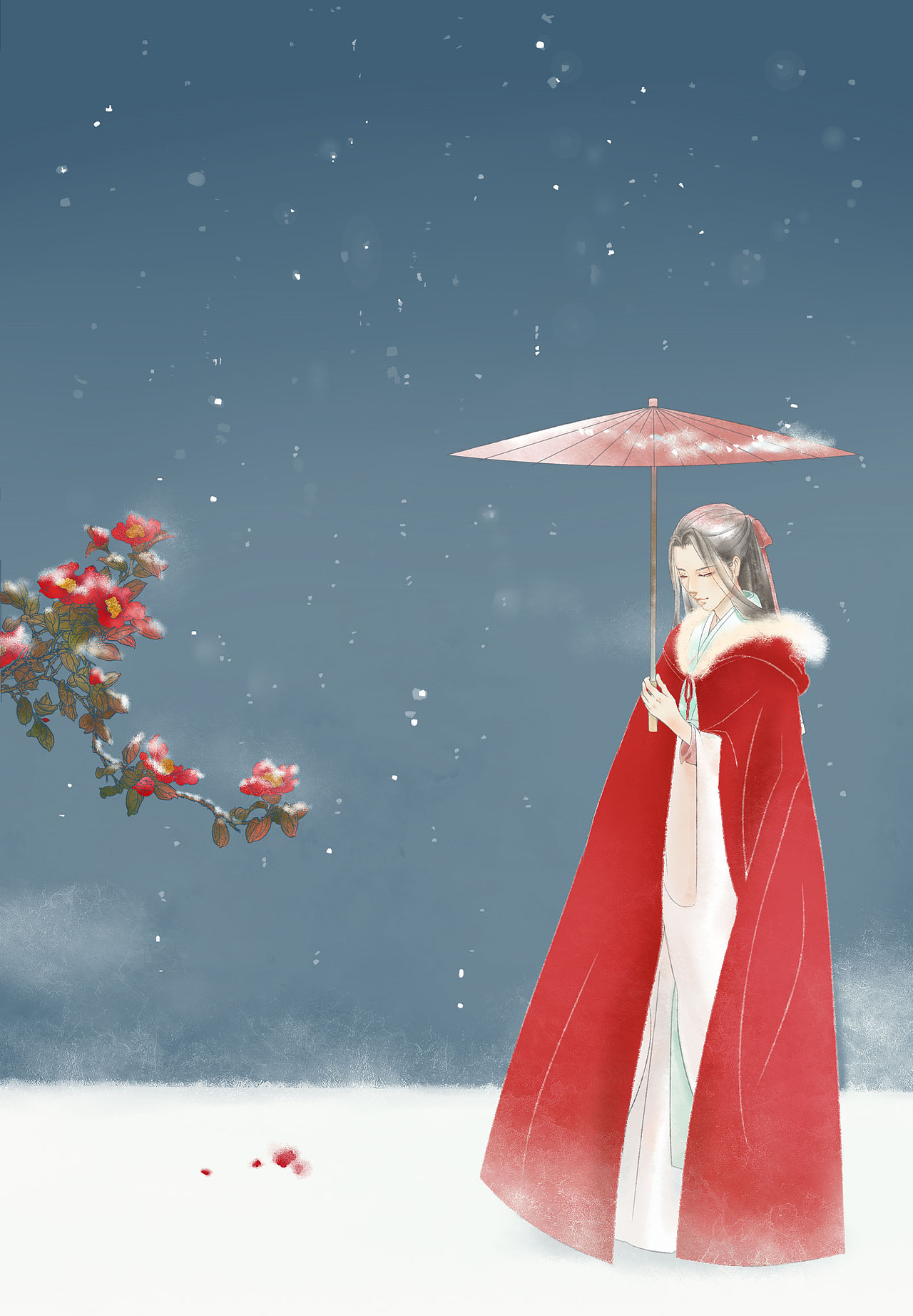 山茶雪（图ZMTIwMTc0NTk2） - 商业插画 - 站酷设计师TUTN原创素材 - 站酷ZCOOL