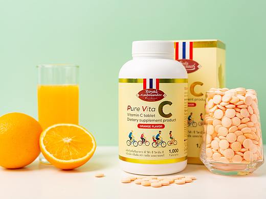 Pure Vita香橙味维生素C压片糖果