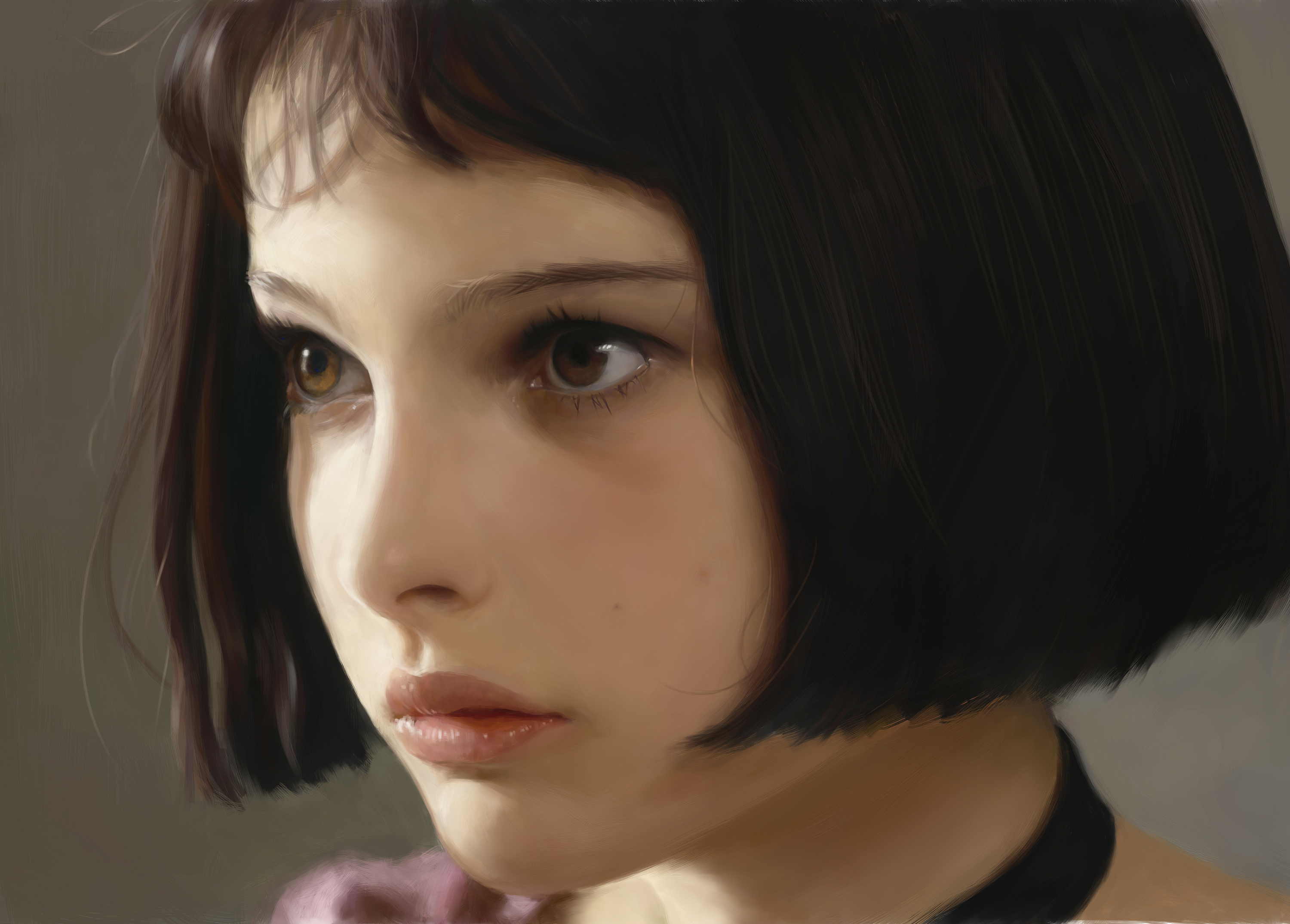 照片临摹——《这个杀手不太冷》