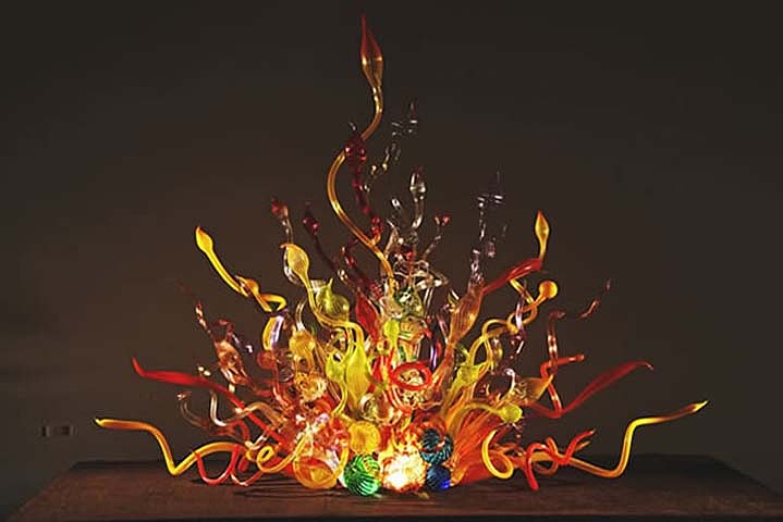 做过的玻璃雕塑