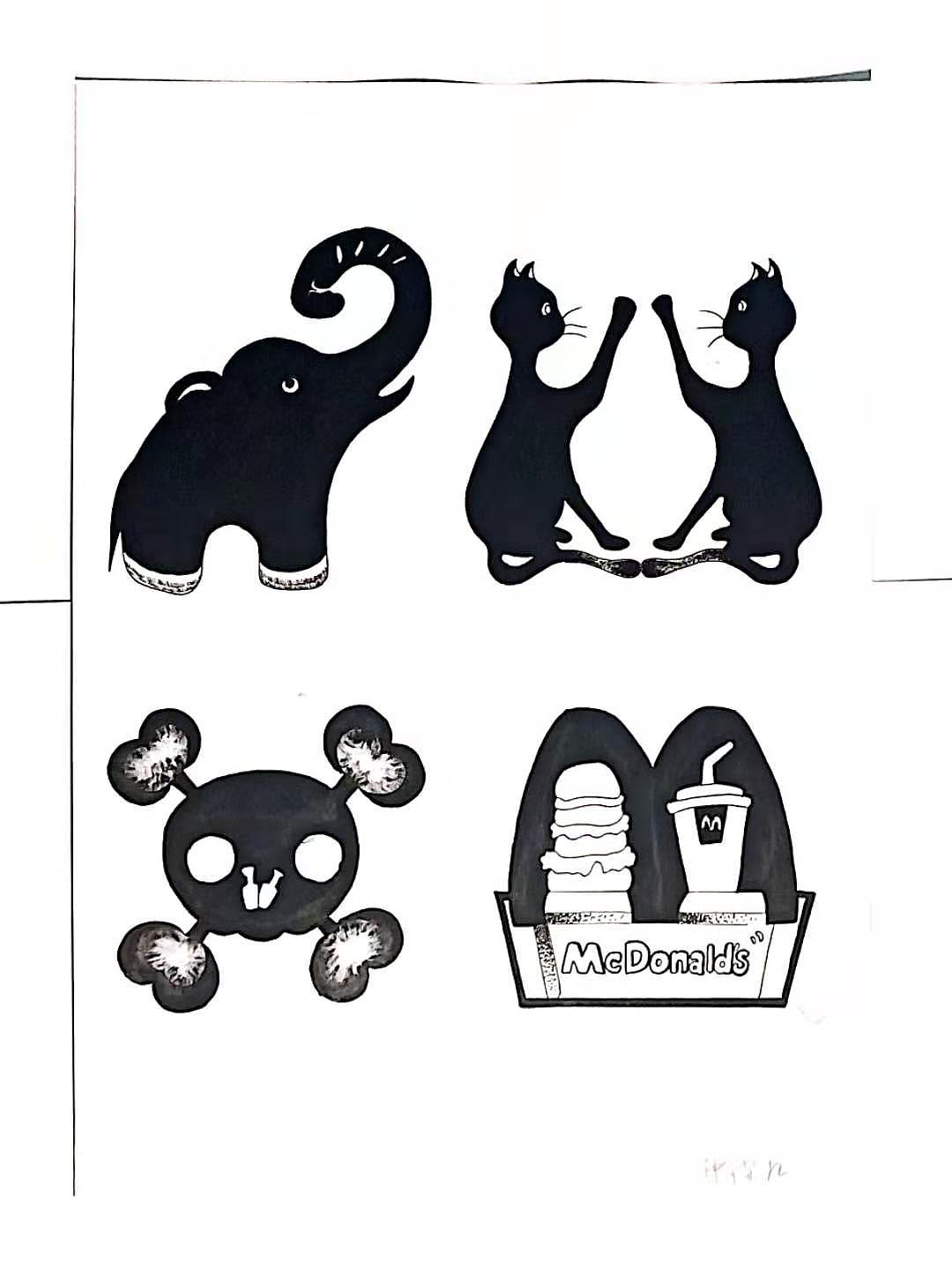 图形创意——正负形