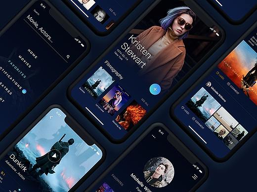 UI-影視App（個人主頁-ZMjcxNzMzMTI=） - APP界面 - 站酷設計師LM夢原創(chuàng)素材 - 站酷ZCOOL