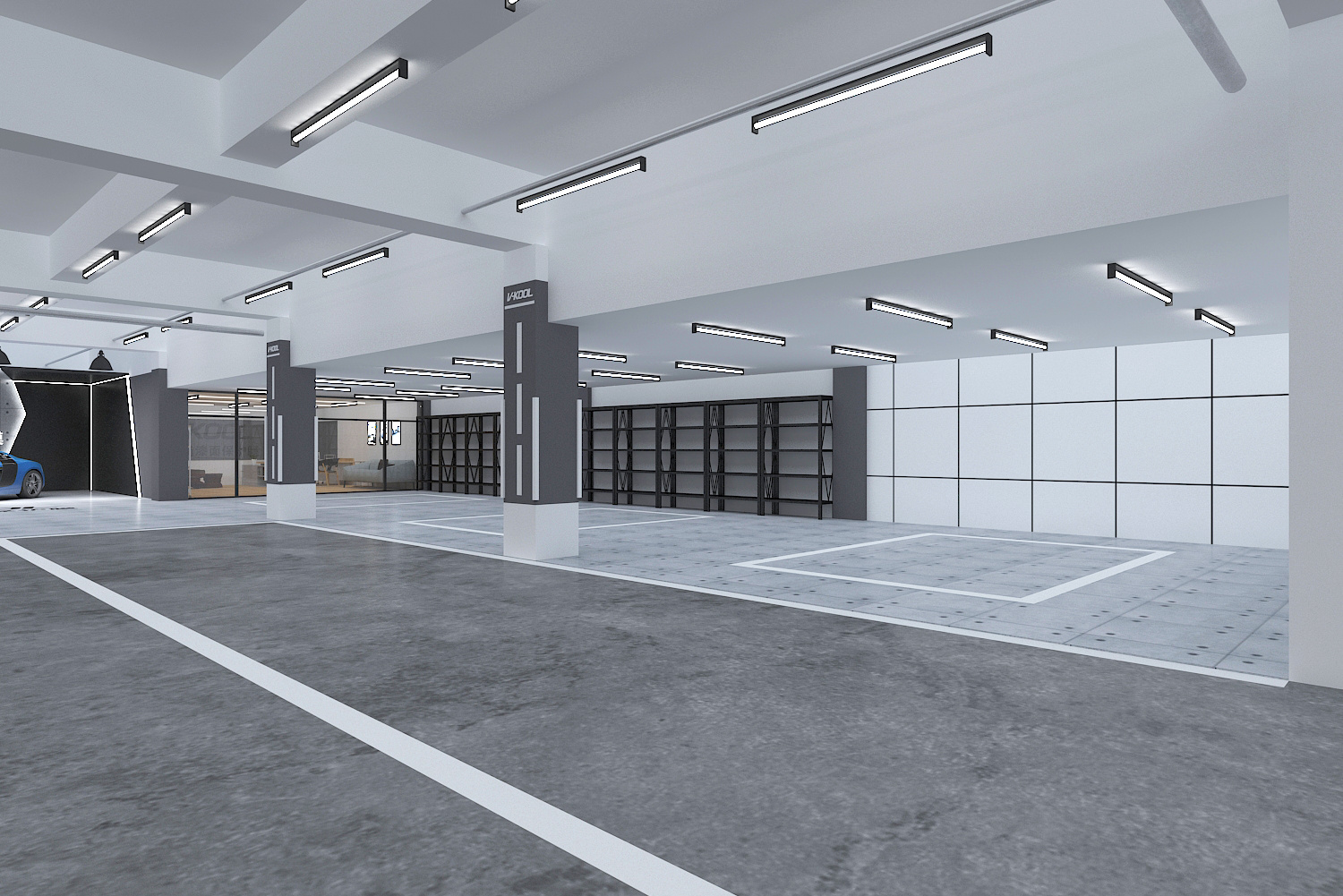 洗车/汽车贴膜店面设计展示