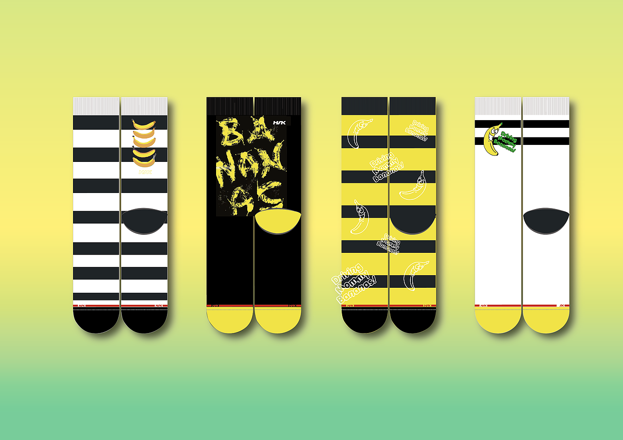 香蕉引发的袜子设计