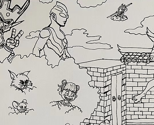 《儿时回忆-外婆家》（图ZMjc5Mzc5MTA0） - 儿童插画 - 站酷设计师画师Aron30Deng原创素材 - 站酷ZCOOL