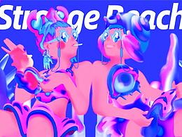 「把世界名画穿在身上」_达利·怪诞的沙滩_装束设计