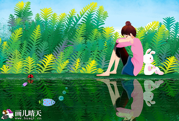 与兔子一起的日子-插画（图ZMTQxODg1Ng==） - 创作习作 - 站酷设计师画儿晴天原创素材 - 站酷ZCOOL