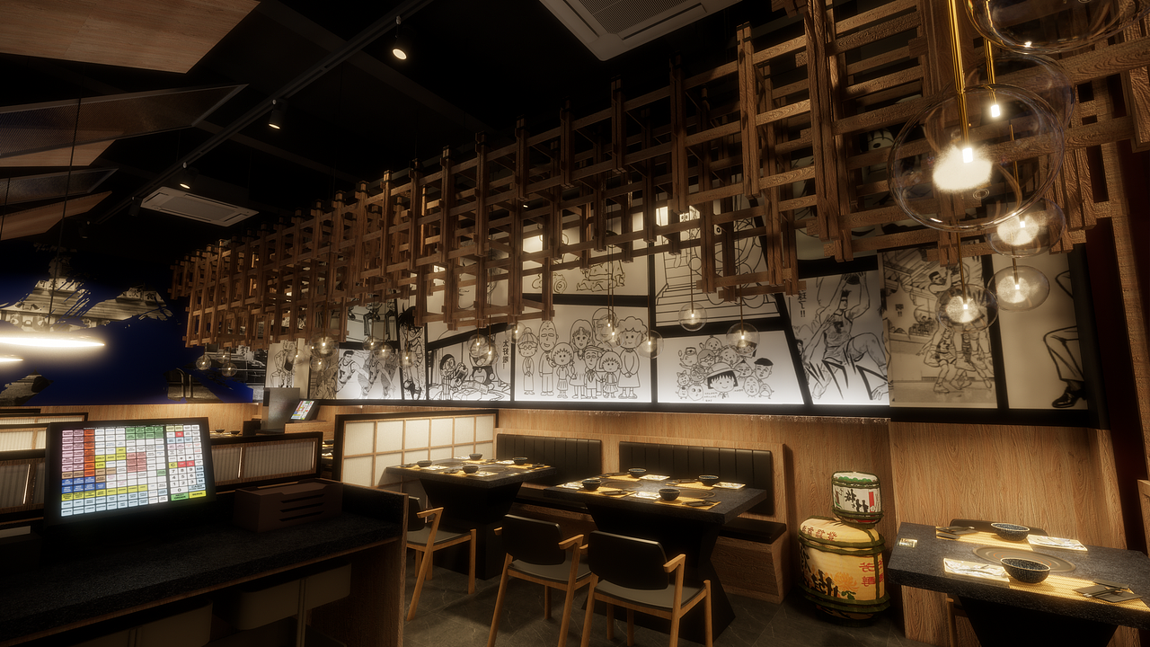 今崎烧-惠福路店（图ZMjkyOTMzMTMy） - 酒店餐饮设计 - 站酷设计师RamonDMaster原创素材 - 站酷ZCOOL